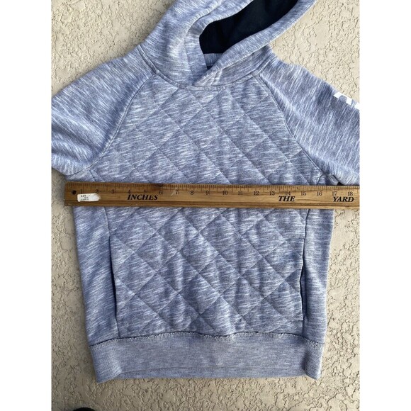 Abercrombie Kids Gray Pullover Hoodie Sweatshirt Quilted Cotton Blend 11/12 Boys - Picture 5 of 11